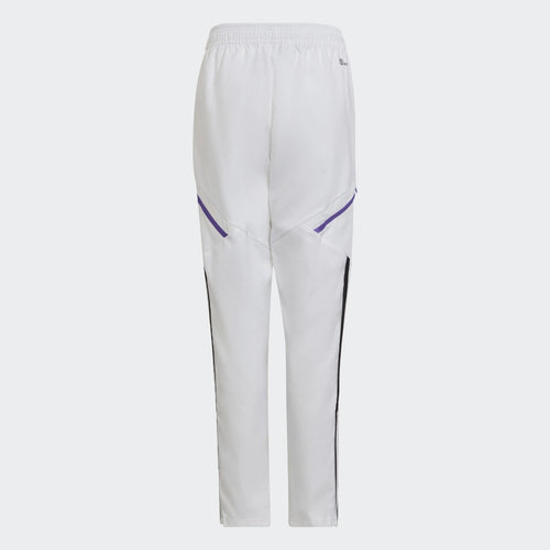 Pantalon de survêtement Real Madrid Condivo 2022/2023 Junior - Blanc/Violet - FootKorner Testing