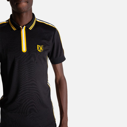 Polo FK Teams - Nero/Bianco/Giallo - FootKorner Testing