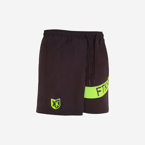 Maillot de bain FK Basic - Noir/Jaune fluo - FootKorner Testing