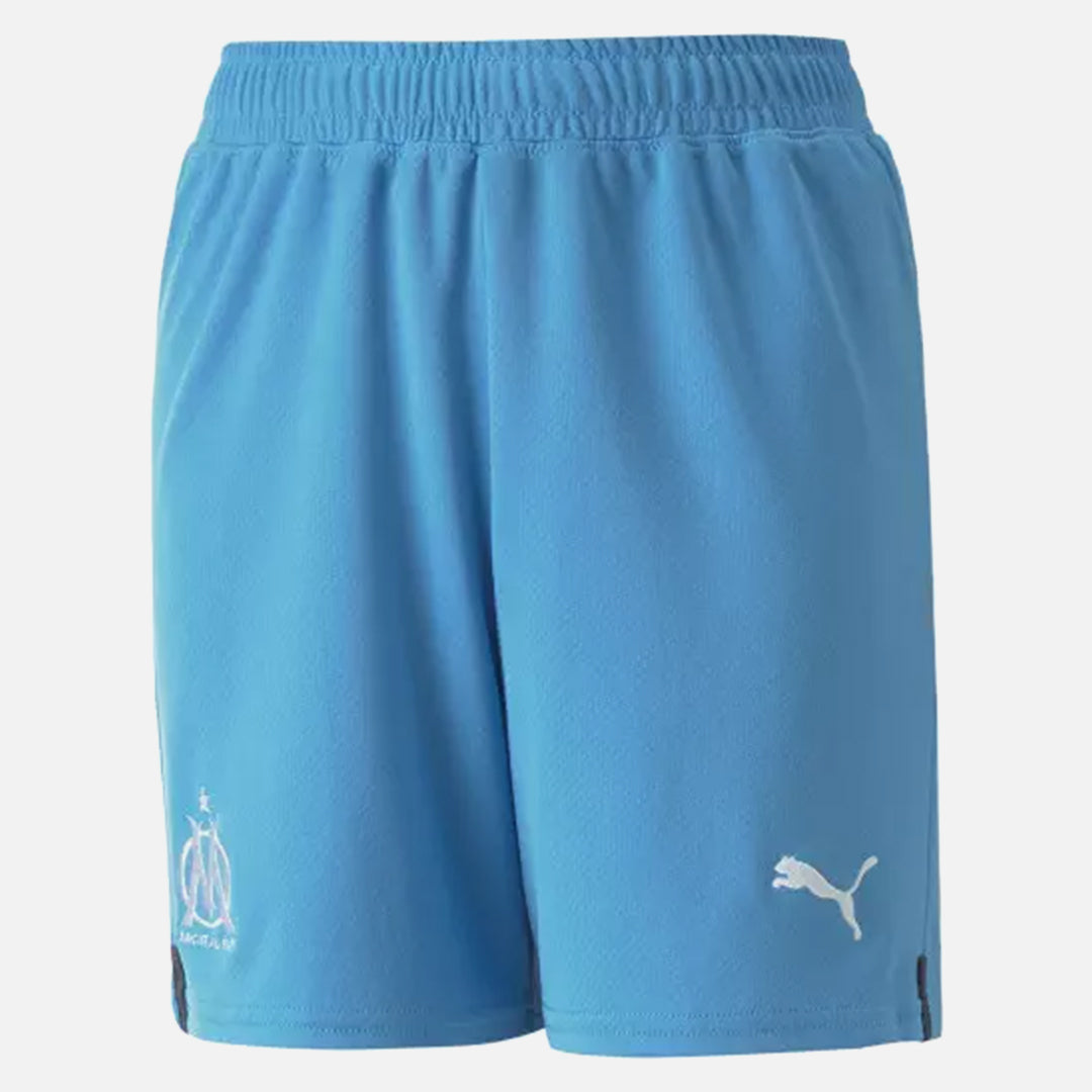 FootKorner TestingShort Domicile OM Junior 2022/2023 - Bleu/Blanc