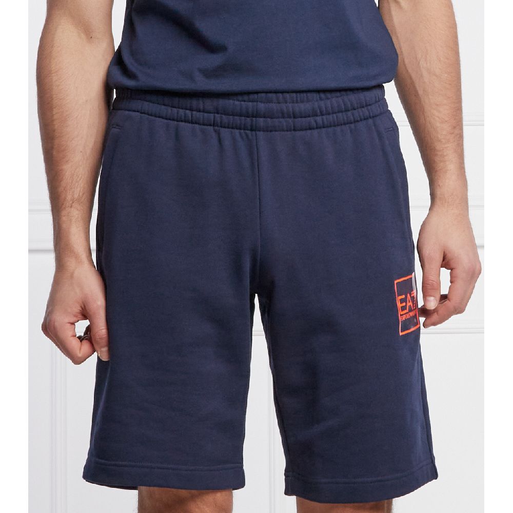 FootKorner TestingShort EA7 Emporio Armani - Bleu/Orange