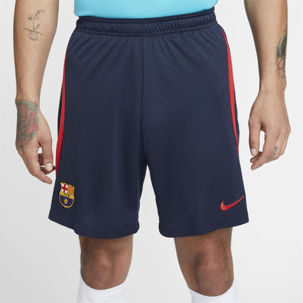 FootKorner TestingShort d'entrainement FC Barcelone Strike - Bleu/Orange