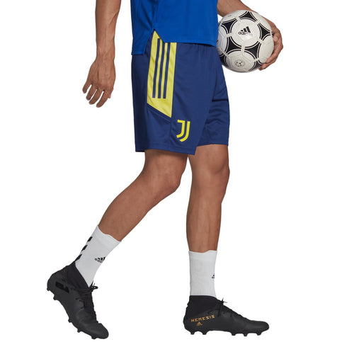 Pantalón corto de entrenamiento Juventus 2021/2022 - Azul/Amarillo - FootKorner Testing