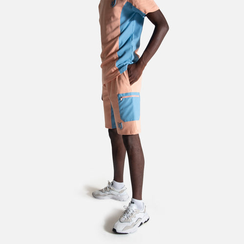 Short FK Pastel - Saumon/Bleu - FootKorner Testing