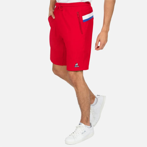 Short Le Coq Sportif Tricolore - Rouge - FootKorner Testing