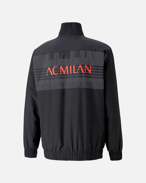 Veste de survêtement Milan AC 2022 - Noir/Rouge - FootKorner Testing