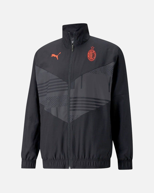 Veste de survêtement Milan AC 2022 - Noir/Rouge - FootKorner Testing