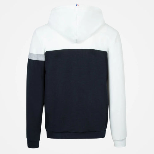 Veste à Capuche Zippé Le Coq Sportif Saison - Bleu/Gris/Blanc - FootKorner Testing