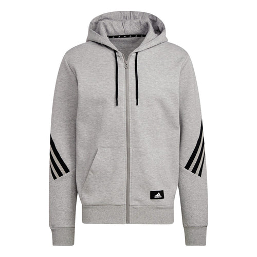 Giacca con cappuccio Adidas Stripes - Grigio - FootKorner Testing