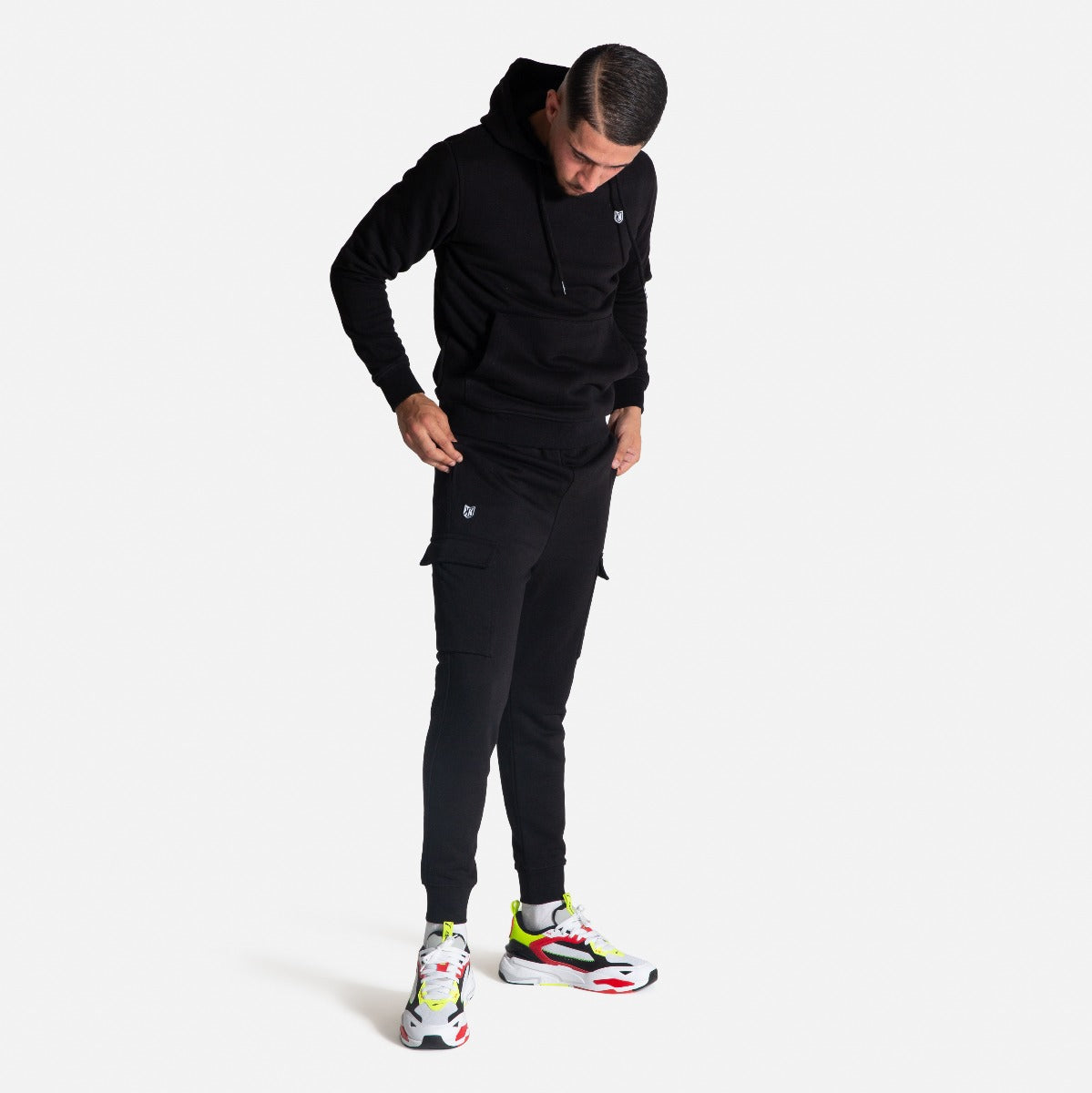 FootKorner TestingSweat à capuche FK Cargo - Noir