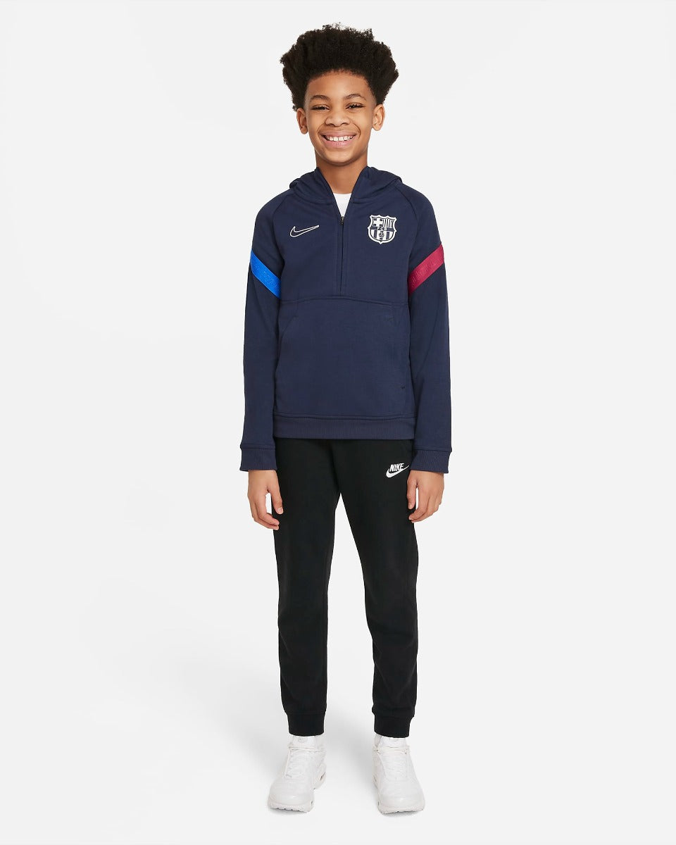 FootKorner TestingSweat Capuche FC Barcelone Junior 2021/2022 - Bleu