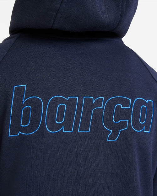 Sweat Capuche FC Barcelone Junior 2021/2022 - Bleu - FootKorner Testing