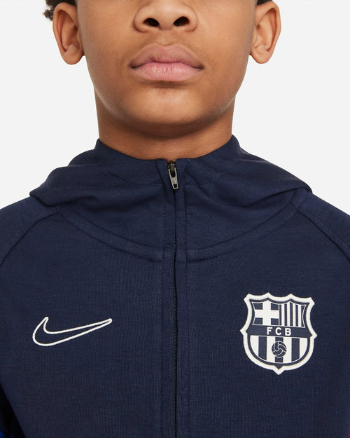 Sweat Capuche FC Barcelone Junior 2021/2022 - Bleu - FootKorner Testing
