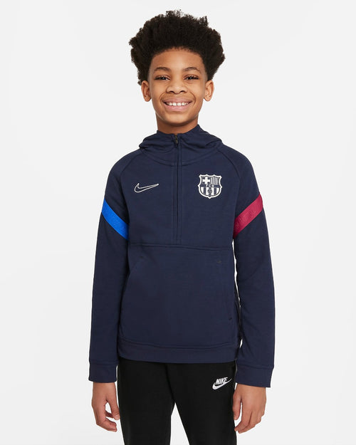 Sweat Capuche FC Barcelone Junior 2021/2022 - Bleu - FootKorner Testing