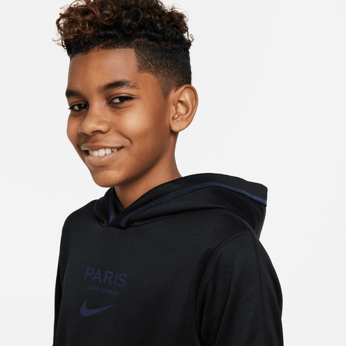 Sweat à capuche PSG Junior 2022/2023 - Noir/Bleu - FootKorner Testing