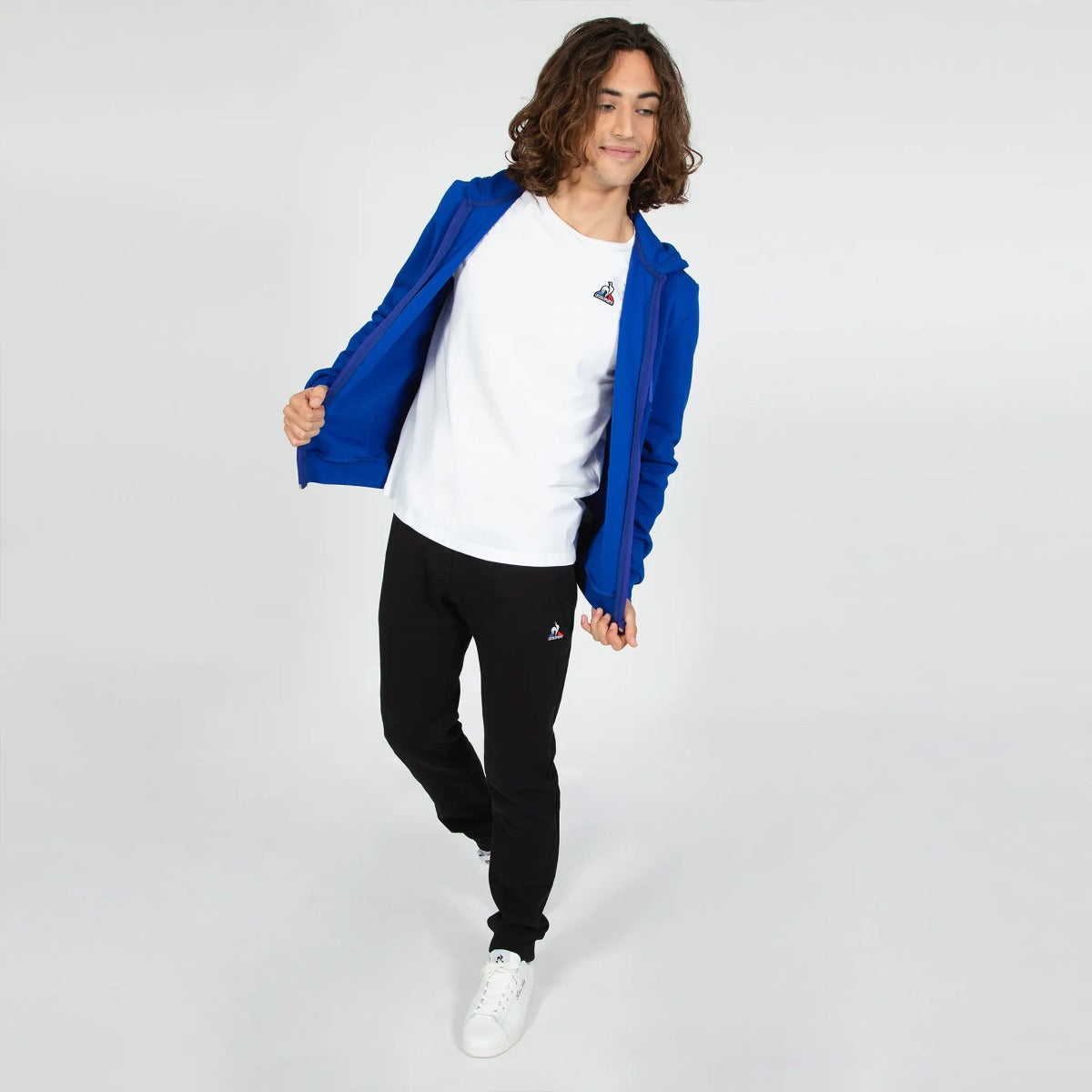 FootKorner TestingSweat à Capuche Zippé Le Coq Sportif Essentiels - Bleu