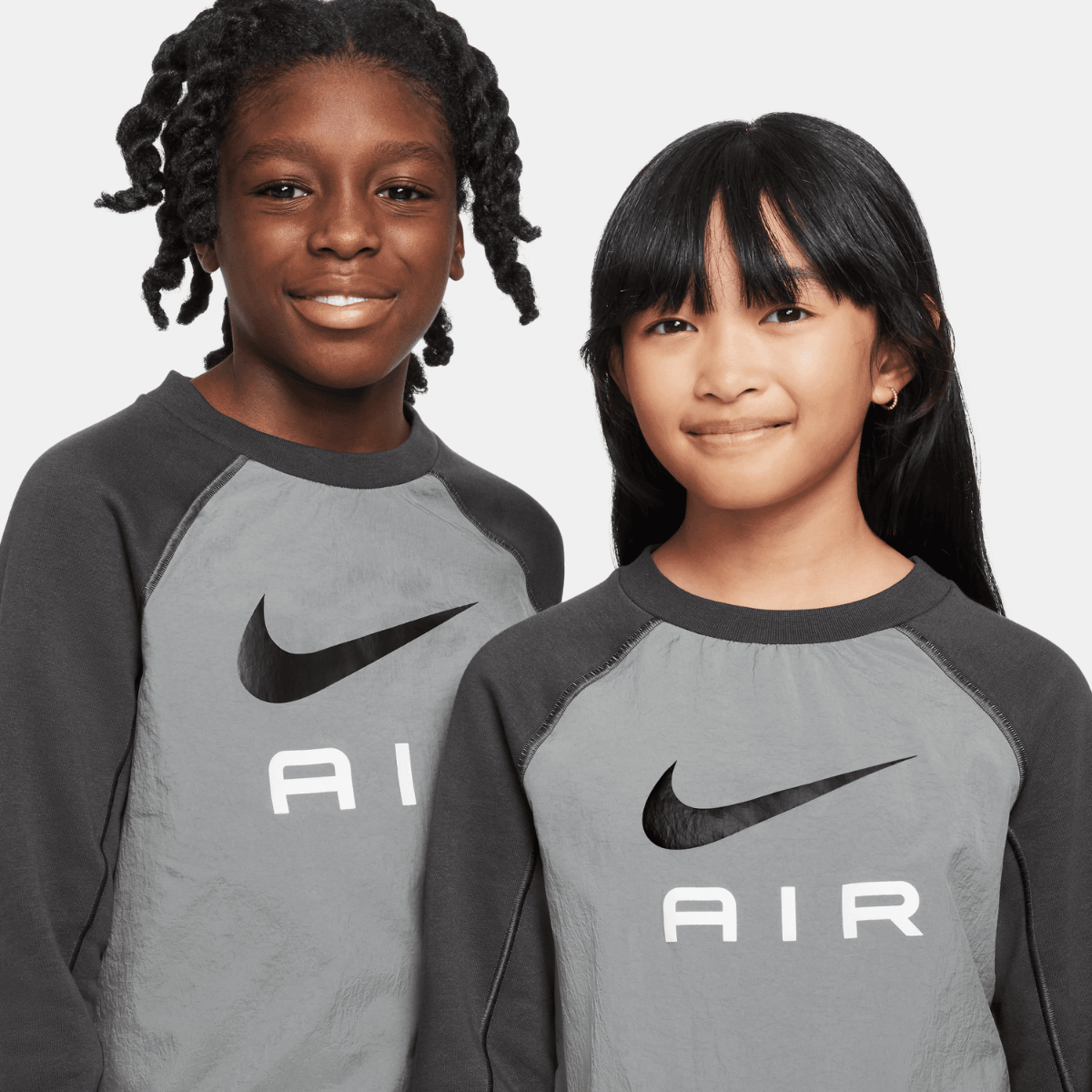 FootKorner TestingSweat Nike Air Junior - Gris/Noir/Blanc