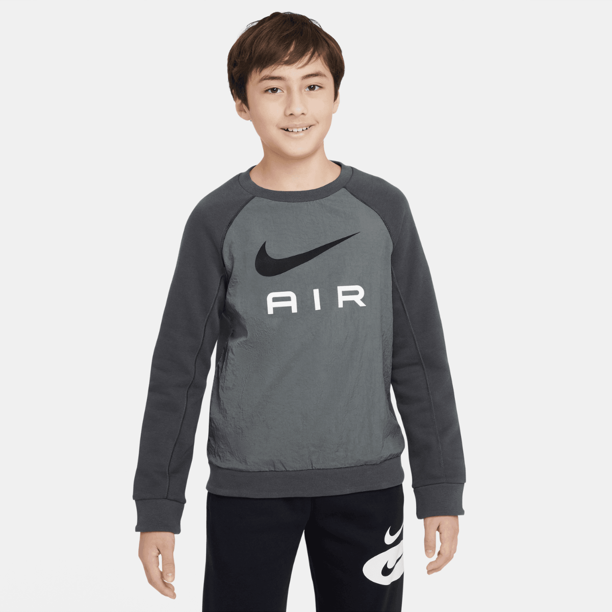 FootKorner TestingSweat Nike Air Junior - Gris/Noir/Blanc