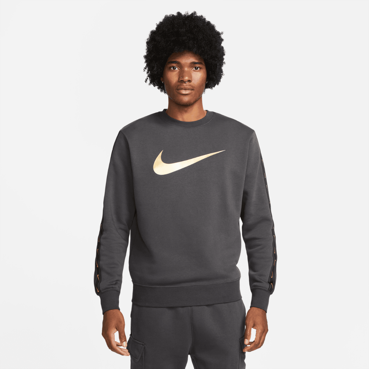 FootKorner TestingSweat Nike Sportswear Fleece - Gris/Doré