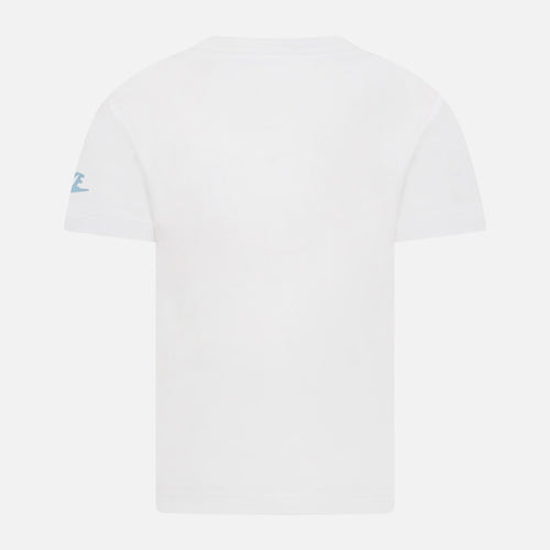 T-Shirt Nike Enfant - Blanc/Bleu/Orange - FootKorner Testing