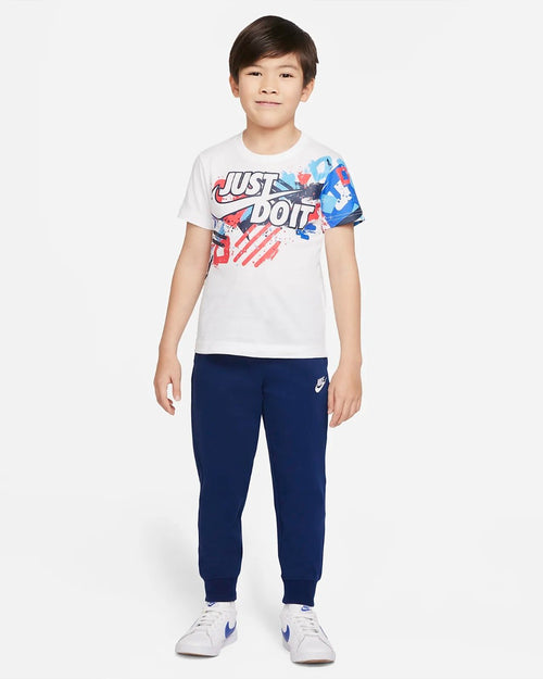 T-Shirt Nike Thrill Seeker Enfant - Blanc/Bleu/Rouge - FootKorner Testing