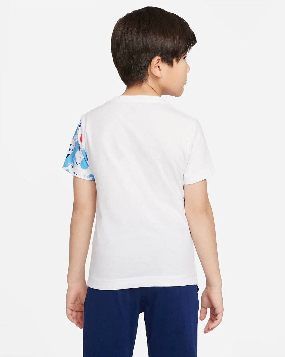 FootKorner TestingT-Shirt Nike Thrill Seeker Enfant - Blanc/Bleu/Rouge
