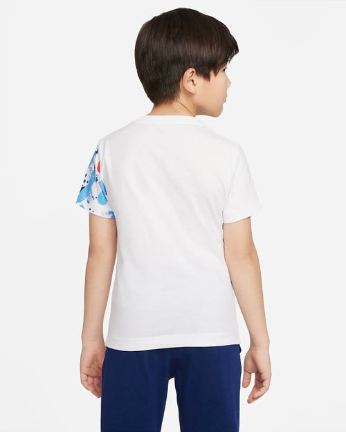 T-Shirt Nike Thrill Seeker Enfant - Blanc/Bleu/Rouge - FootKorner Testing