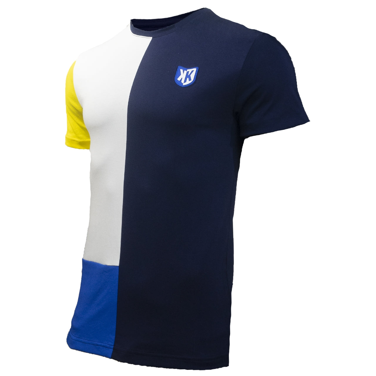 FootKorner TestingT-Shirt FK Square II - Marine/Jaune