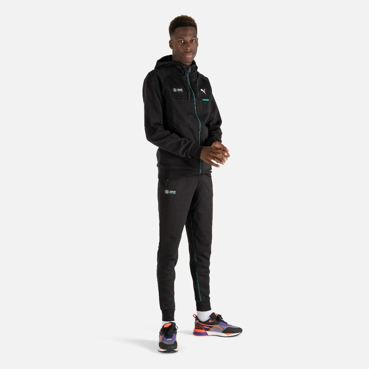 FootKorner TestingVeste à capuche Puma Mercedes - Noir/Bleu/Blanc