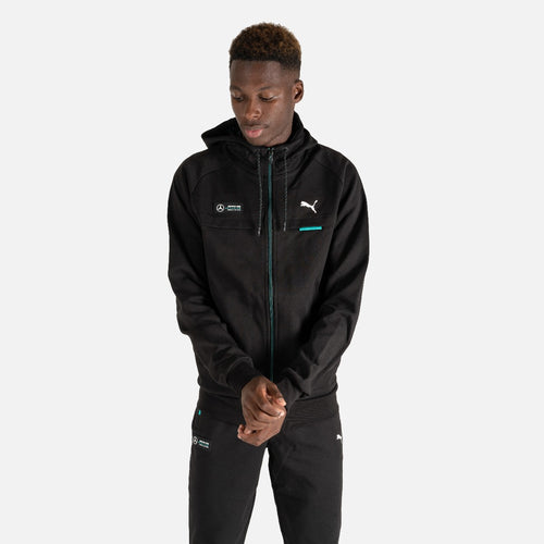 Veste à capuche Puma Mercedes - Noir/Bleu/Blanc - FootKorner Testing