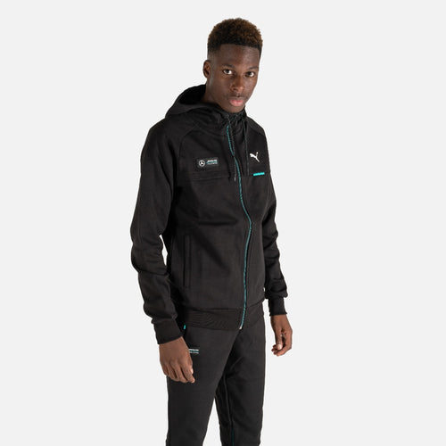 Veste à capuche Puma Mercedes - Noir/Bleu/Blanc - FootKorner Testing