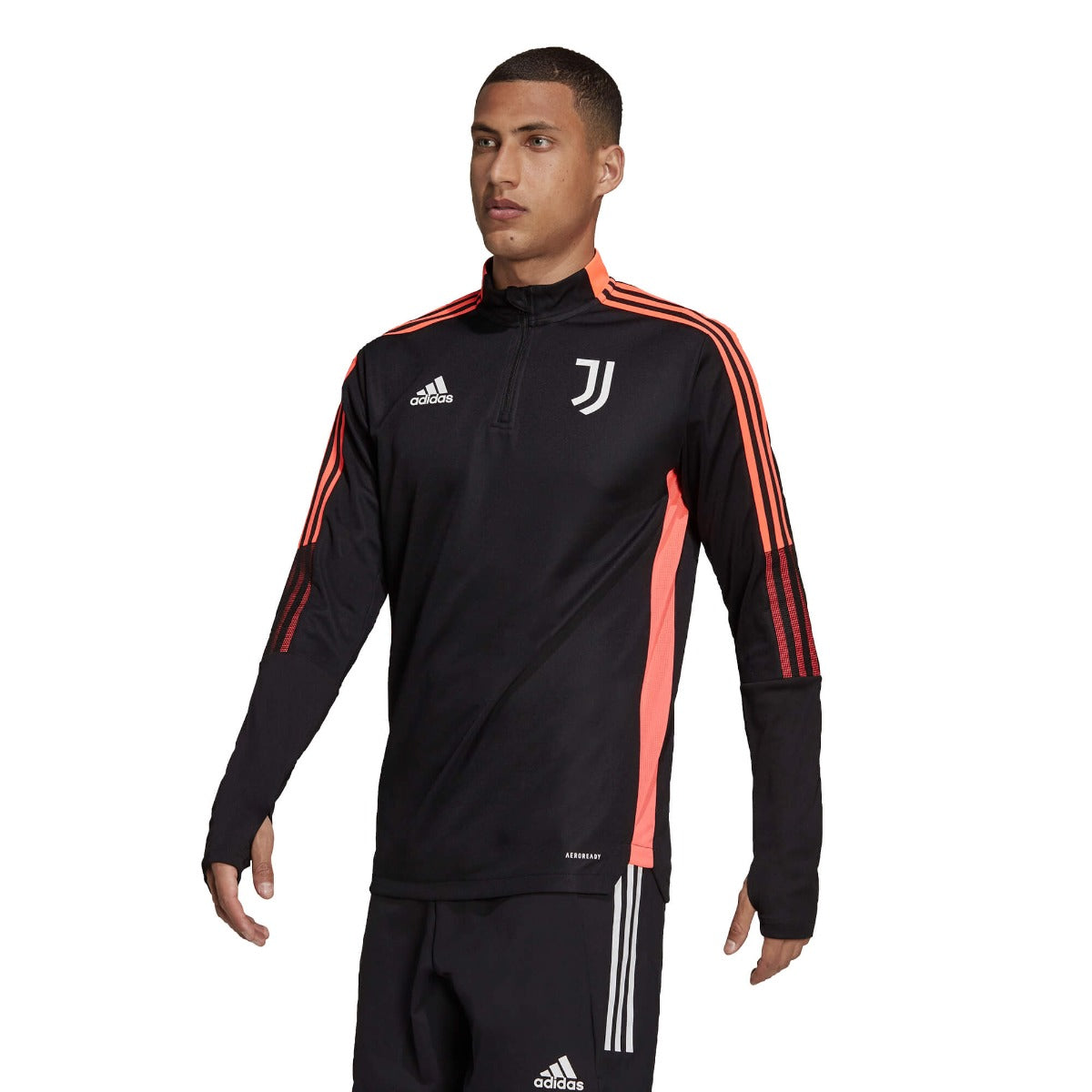 FootKorner TestingHaut d'entrainement Juventus 2021/2022 - Noir/Orange/Blanc
