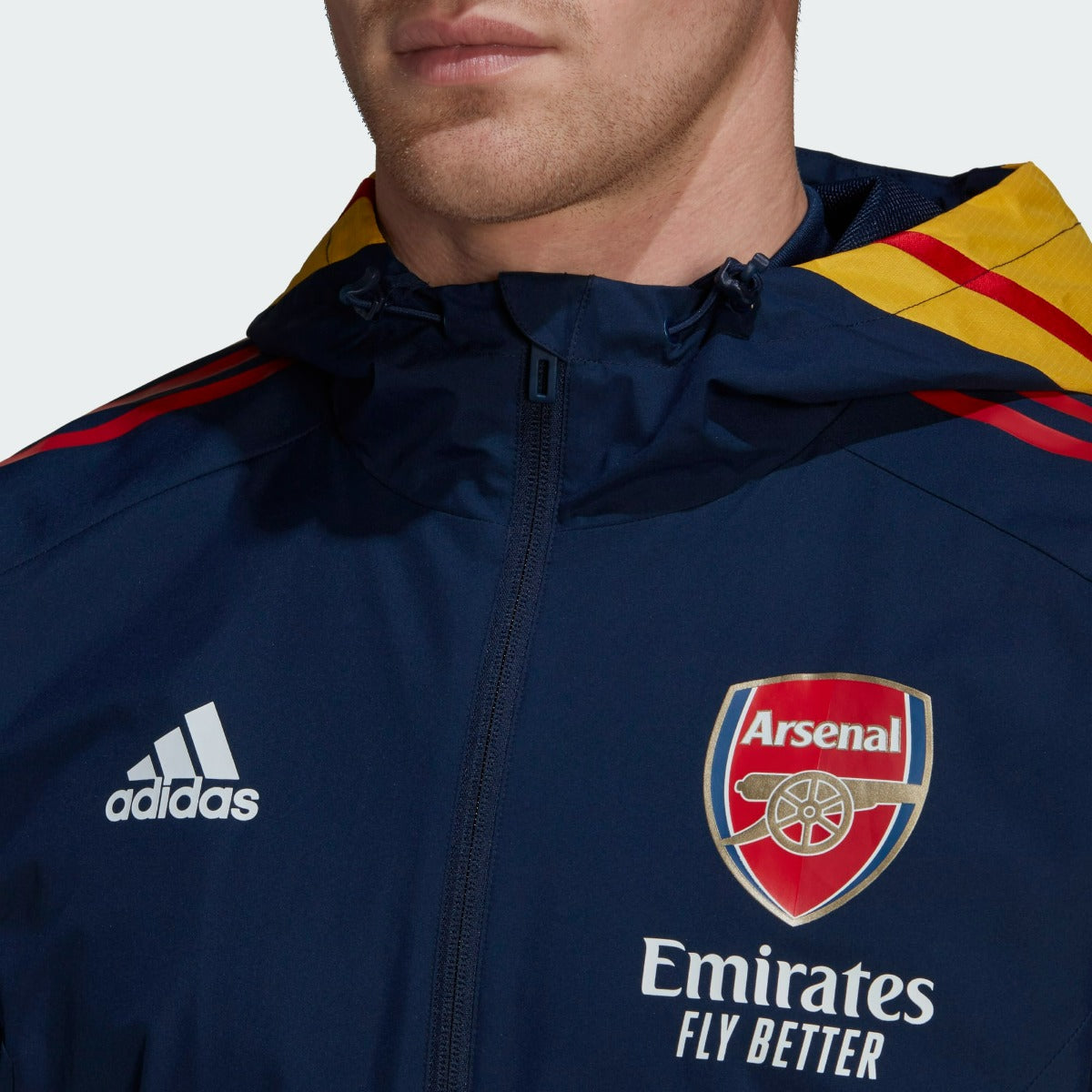 FootKorner TestingVeste Coupe-vent Arsenal Condivo  2022/2023 - Bleu/Rouge