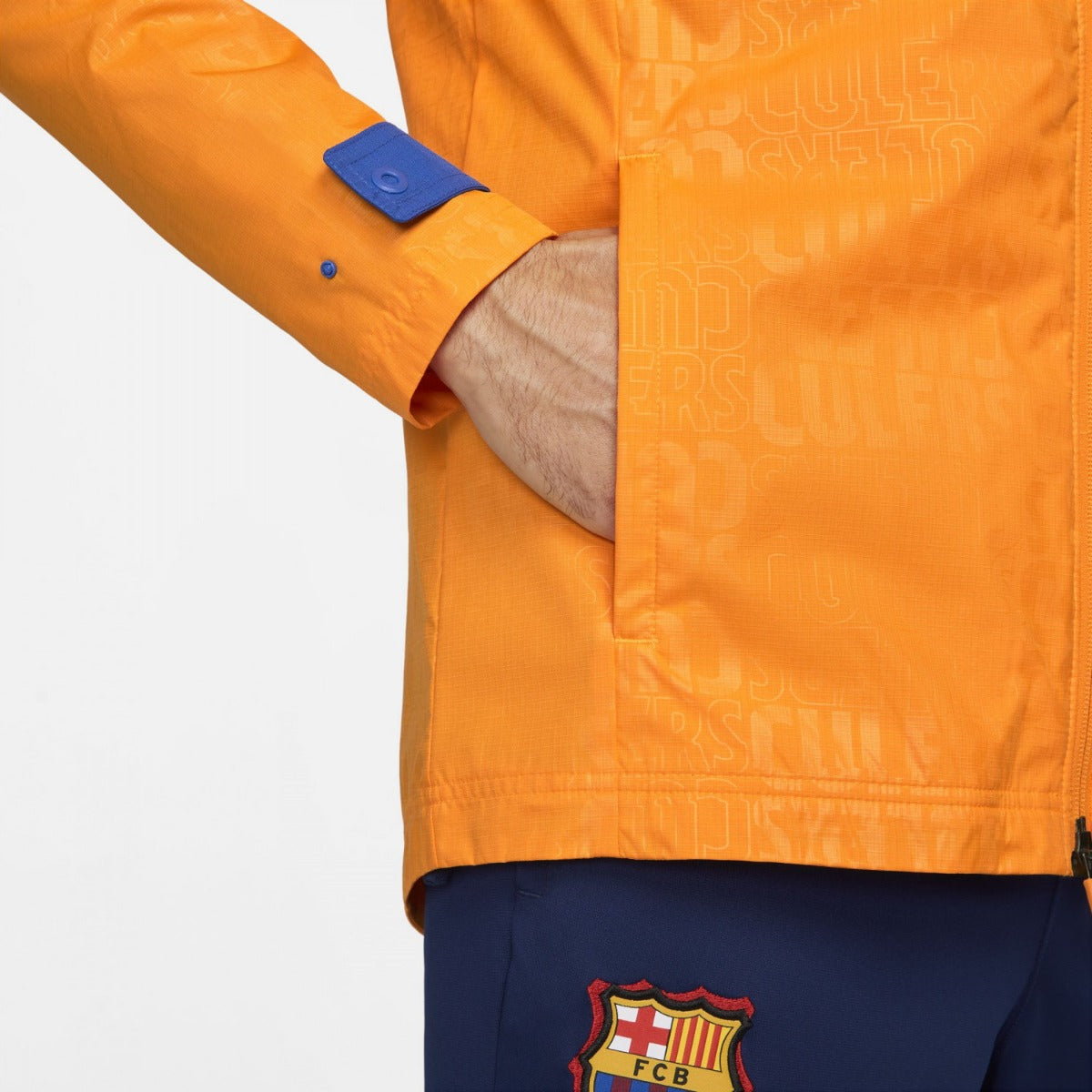FootKorner TestingVeste Coupe-Vent FC Barcelone - Orange