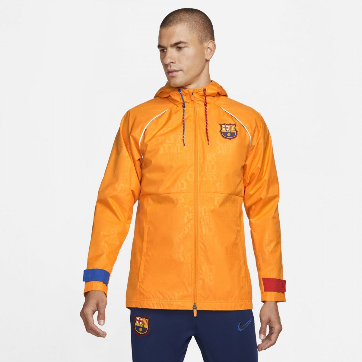 FootKorner TestingVeste Coupe-Vent FC Barcelone - Orange