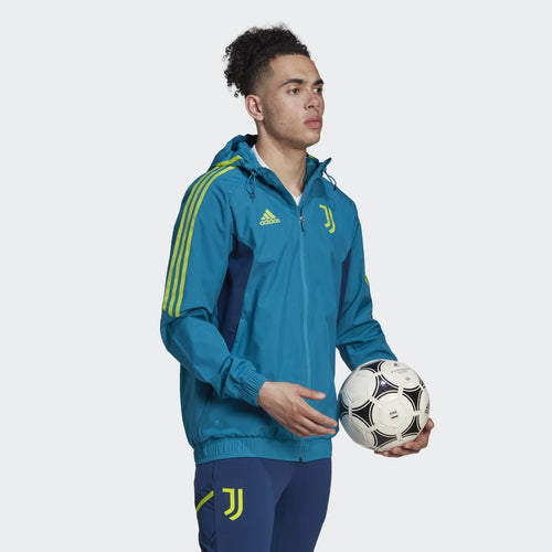 Veste Coupe-Vent Juventus 2022/2023 - Bleu/Vert - FootKorner Testing