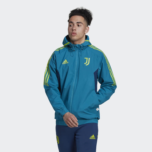 Veste Coupe-Vent Juventus 2022/2023 - Bleu/Vert - FootKorner Testing