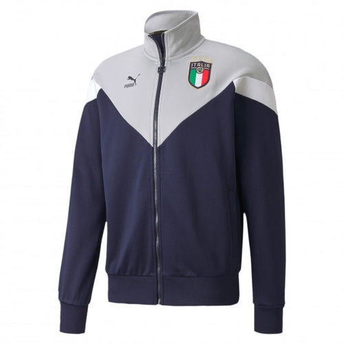 Veste d'entrainement Italie Iconic 2020/2021 - Bleu/Gris - FootKorner Testing