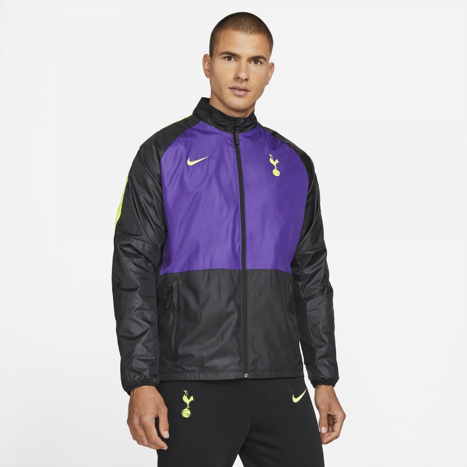 FootKorner TestingVeste imperméable Tottenham 2021/2022 - Noir/Violet/Jaune