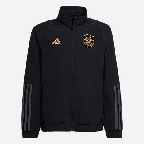 Veste de survêtement Allemagne Junior 2022 - Noir/Doré - FootKorner Testing