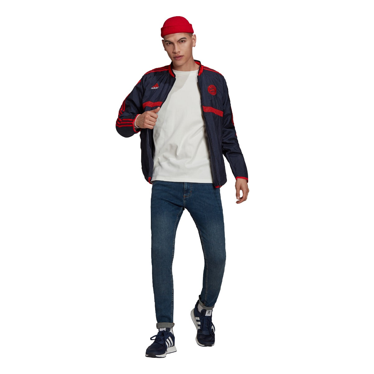 FootKorner TestingVeste survêtement Bayern Munich Icon  - Bleu/Rouge