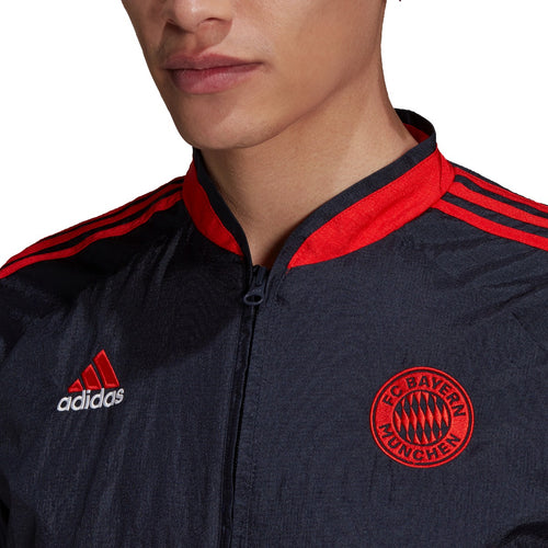 Veste survêtement Bayern Munich Icon  - Bleu/Rouge - FootKorner Testing