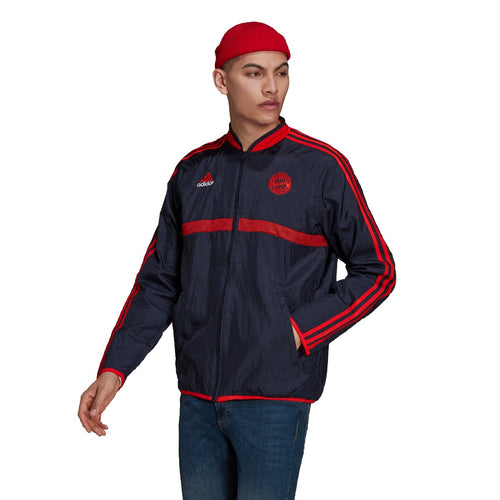 Veste survêtement Bayern Munich Icon  - Bleu/Rouge - FootKorner Testing