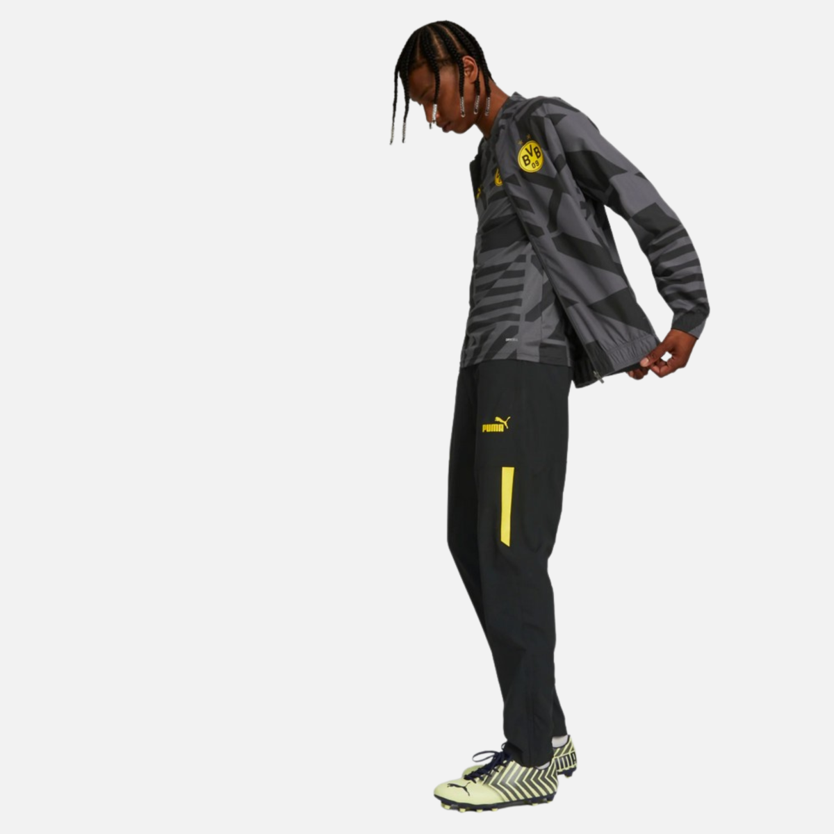 FootKorner TestingVeste de survêtement Dortmund 2022/2023 - Noir/Jaune