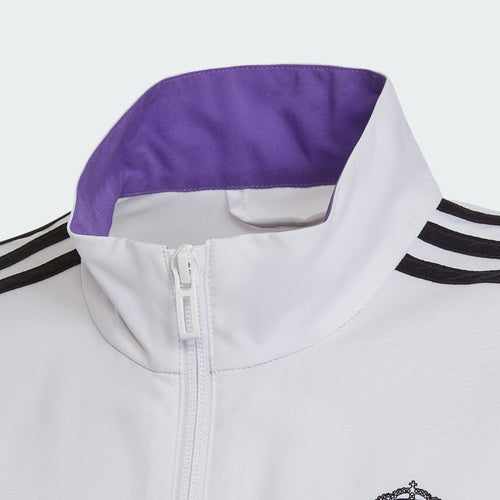 Veste de survêtement Real Madrid Condivo Junior 2022 - Blanc/Noir/Violet - FootKorner Testing