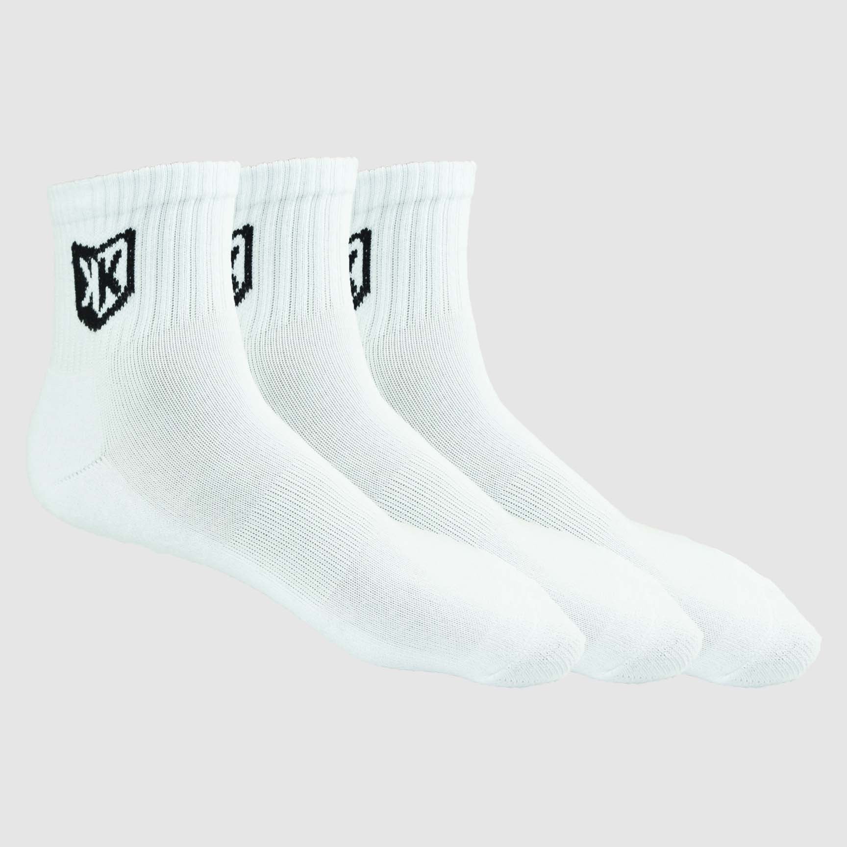 FootKorner TestingPack de 3 paires de chaussettes FK 3/4 - Blanc