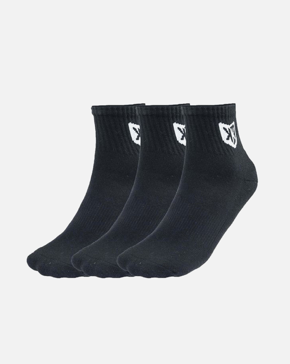 FootKorner TestingPack de 3 paires de chaussettes FK 3/4 - Noir