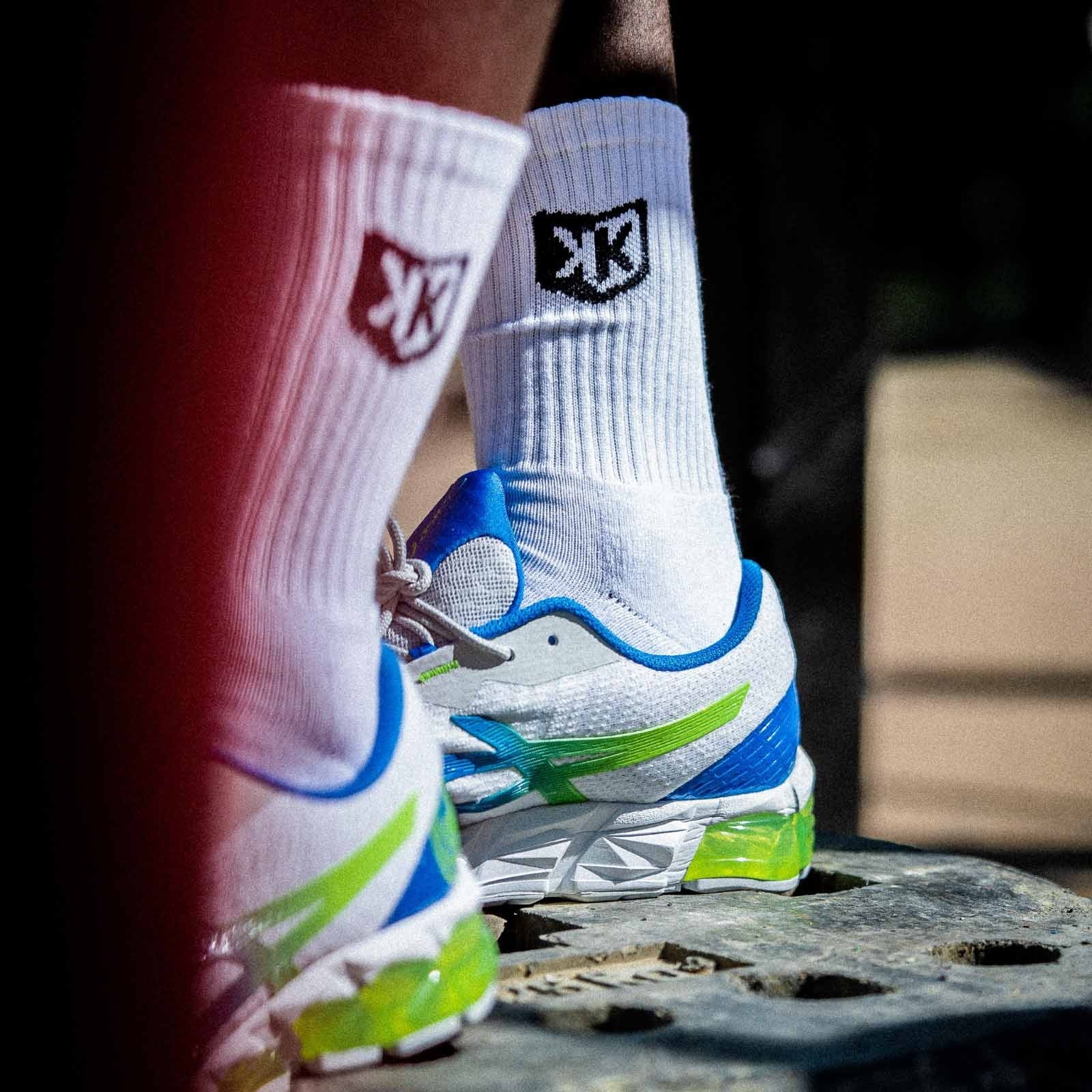 FootKorner TestingPack de 3 paires de chaussettes FK longues  - Blanc