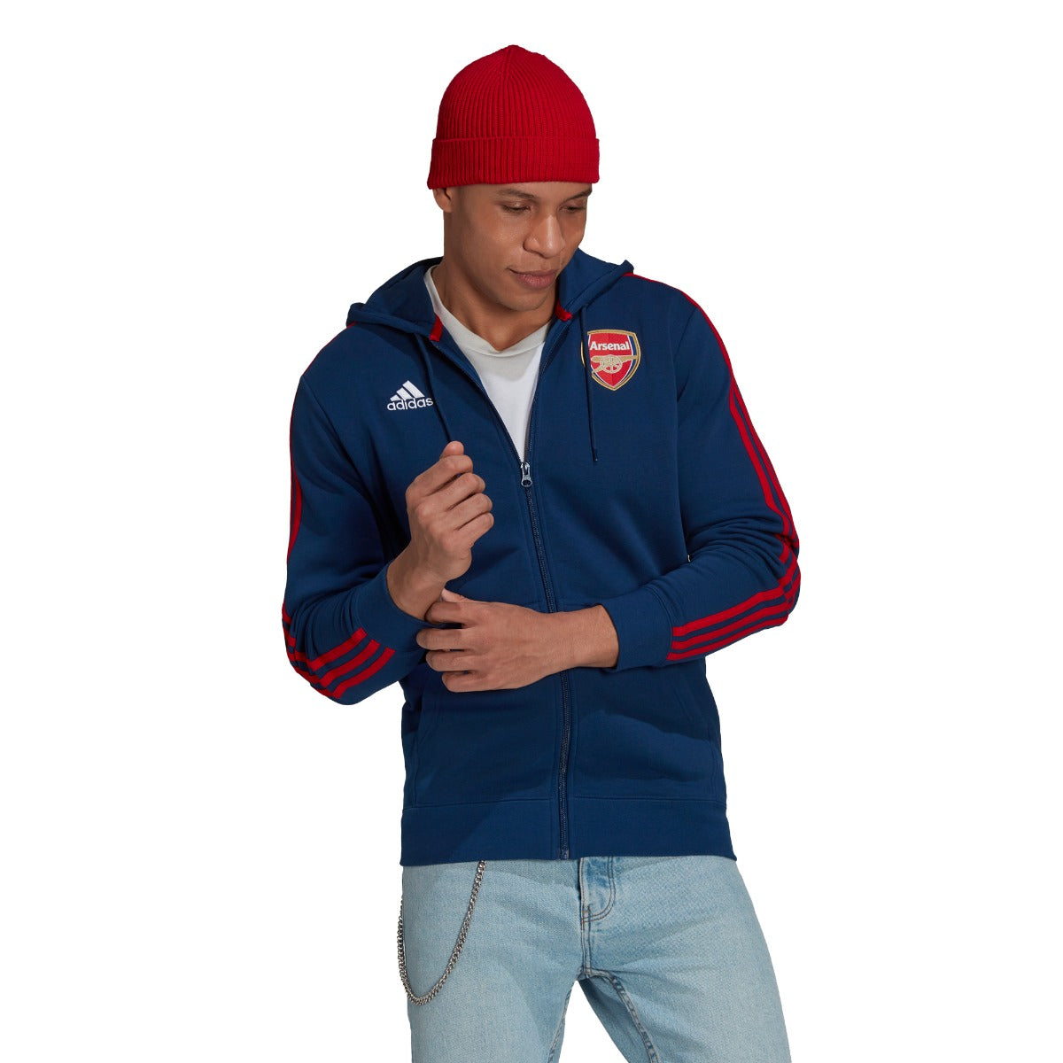 FootKorner TestingVeste Capuche Arsenal 2021/2022 - Bleu/Rouge