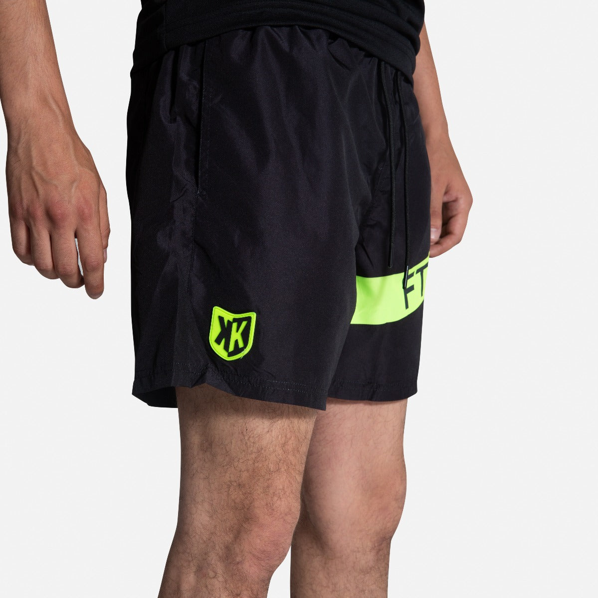 FootKorner TestingMaillot de bain FK Basic - Noir/Jaune fluo